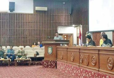 Paripurna Penyampaian Nota Penjelasan 3 Raperda Provinsi Bengkulu