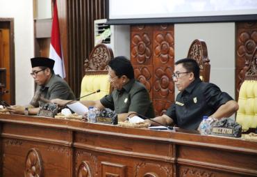 Paripurna Penyampaian Dua Raperda Usulan Gubernur Bengkulu