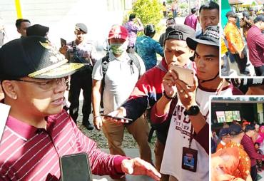 Gubernur Rohidin saat kunker di Enggano