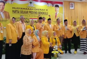 Musda X Partai Golkar Provinsi Bengkulu Resmi Dibuka