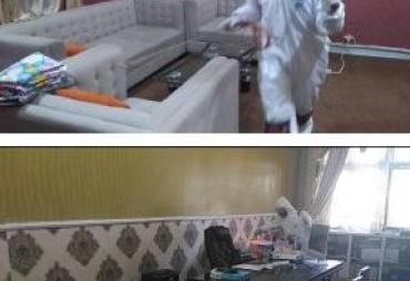 Dinas PUPR Kota Bengkulu Semprotkan Disinfektan