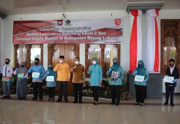 Mendagri Launching Mobile Tes Swab di Rejang Lebong