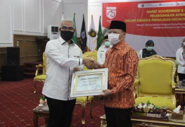 Rapat Koordinasi evaluasi pemulihan ekonomi di Bengkulu