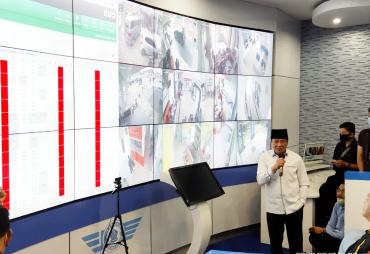 Bupati Rosjonsyah saat memaparkan Lebong Command Center