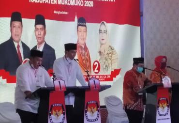 Debat putaran kedua Pilbup Mukomuko