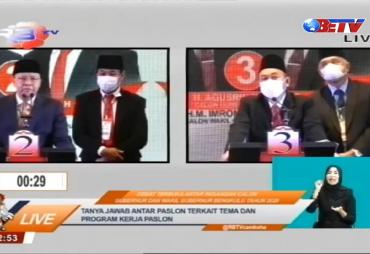 Debat kandidat putaran tiga Pilgub Bengkulu