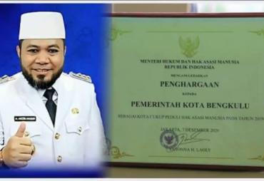 Kota Bengkulu Raih Penghargaan Sebagai Kota Peduli HAM 2020