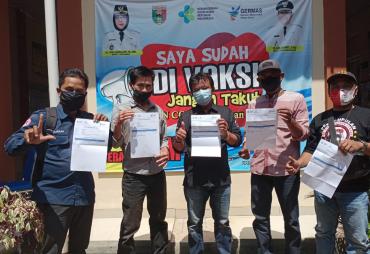 DPW KWI Kabupaten Tanggamus lakukan vaksinasi
