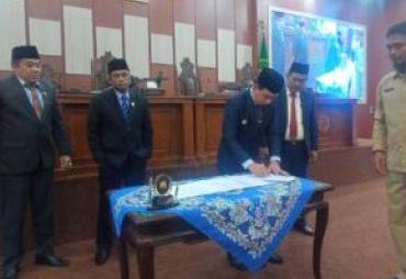 Paripurna Penandatanganan Nota Kesepakatan Terkait Perubahan APBD Kota Bengkulu 2022