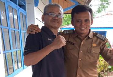 Bapak Dondi Gatam, penerima bantuan dari Pemkot Bengkulu