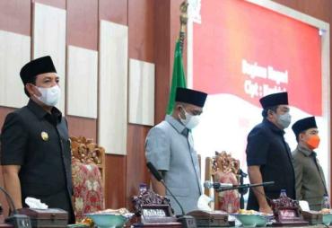 Paripurna DPRD Kota Bengkulu Agenda Penyampaian Nota Pengantar Raperda APBD 2023