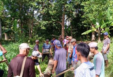 Pekon Kedamaian Gelar Gotong Royong