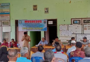 Musdesus, Pemdes Taba Padang Tetapkan 54 KK Penerima BLT-DD 2023