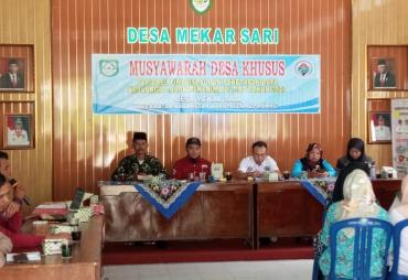 Musdesus penetapan penerimaan BLT-DD