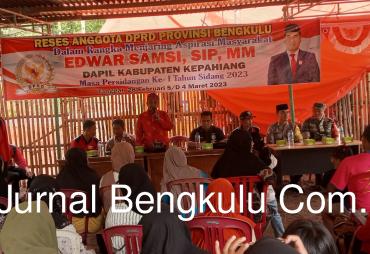 Jaring Aspirasi, Edwar Samsi dari PDIP Reses ke Bukit Menyan