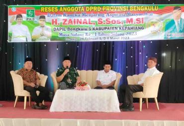 Anggota DPRD Provinsi Zainal Serap Aspirasi Warga Kepahiang