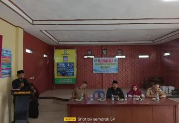 Pemdes Kampung Bogor Gelar Pra Kegiatan Pembangunan Lampu Jalan Tahun Anggaran 2023