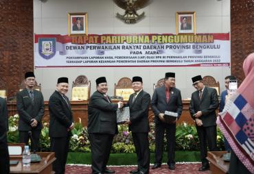 Pemprov Bengkulu kembali Raih Opini WTP Enam Kali Berturut-Turut