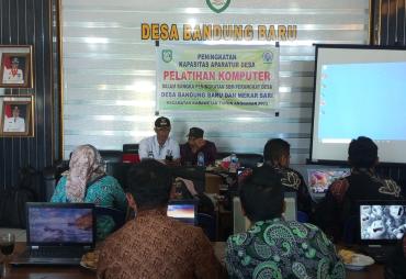 Tingkatkan SDM,  Perangkat Desa Bandung Baru dan Mekar Sari…