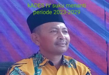 Jumari Terpilih Kembali Jadi Kades IV Suku Menanti Periode 2023  - 2029