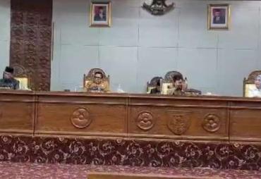 DPRD Provinsi Bengkulu Gelar Paripurna Pandangan Umum Fraksi Tentang Raperda Pertanggungjawaban APBD Provinsi TA 2022