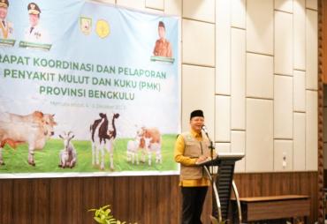 Rapat Koordinasi dan Pelaporan Penyakit Mulut dan Kuku (PMK) Provinsi Bengkulu