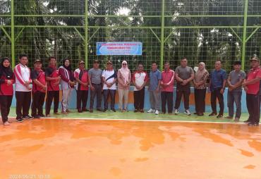Serah terima lapangan Futsal Desa Bunga Tanjung
