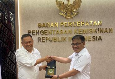 Bupati Rachmat Riyanto Temui Kepala BP Taskin Budiman Sudjatmiko