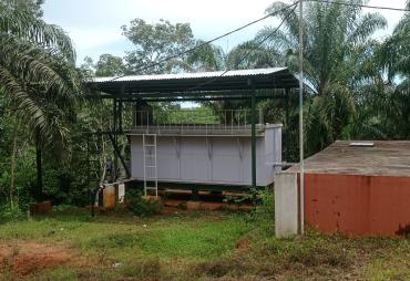 Tempat Penampungan air SPAM Desa fajar Baru