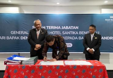 Serah Terima Jabatan General Manager Hotel Santika Bengkulu