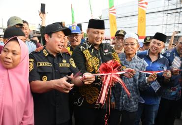 Walikota Bengkulu Dedy Wahyudi dan Wakil walikota Ronny PL Tobing Meresmikan Jembatan Air Cugung Patil