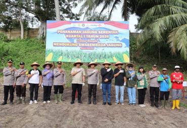 Polresta Bengkulu Tanam Jagung 1,15 Hektare dalam Program…