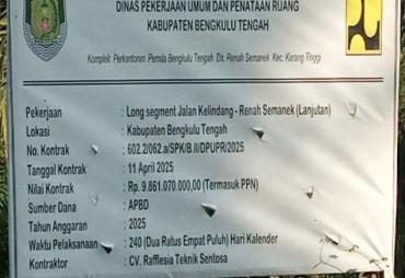 Foto Papan Nama proyek 