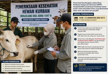 Jelang Idul Adha, DKPP Kota Bengkulu Perketat Pemeriksaan…