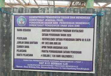 SMPN 03 Bermani Ilir Dapat Bantuan Dana APBN, Kegiatan…