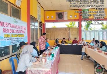 Pemdes Talang Babatan Laksanakan Rembuk Stunting Tahun 2026