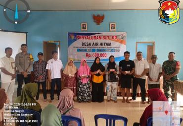Berjalan Tertib dan Aman, Pemdes Air Hitam Salurkan Dana…